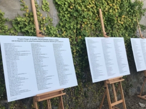 Plaques où figurent les 879 noms des déportés du convoi n°8 parti d'Angers le 20 juillet 1942
