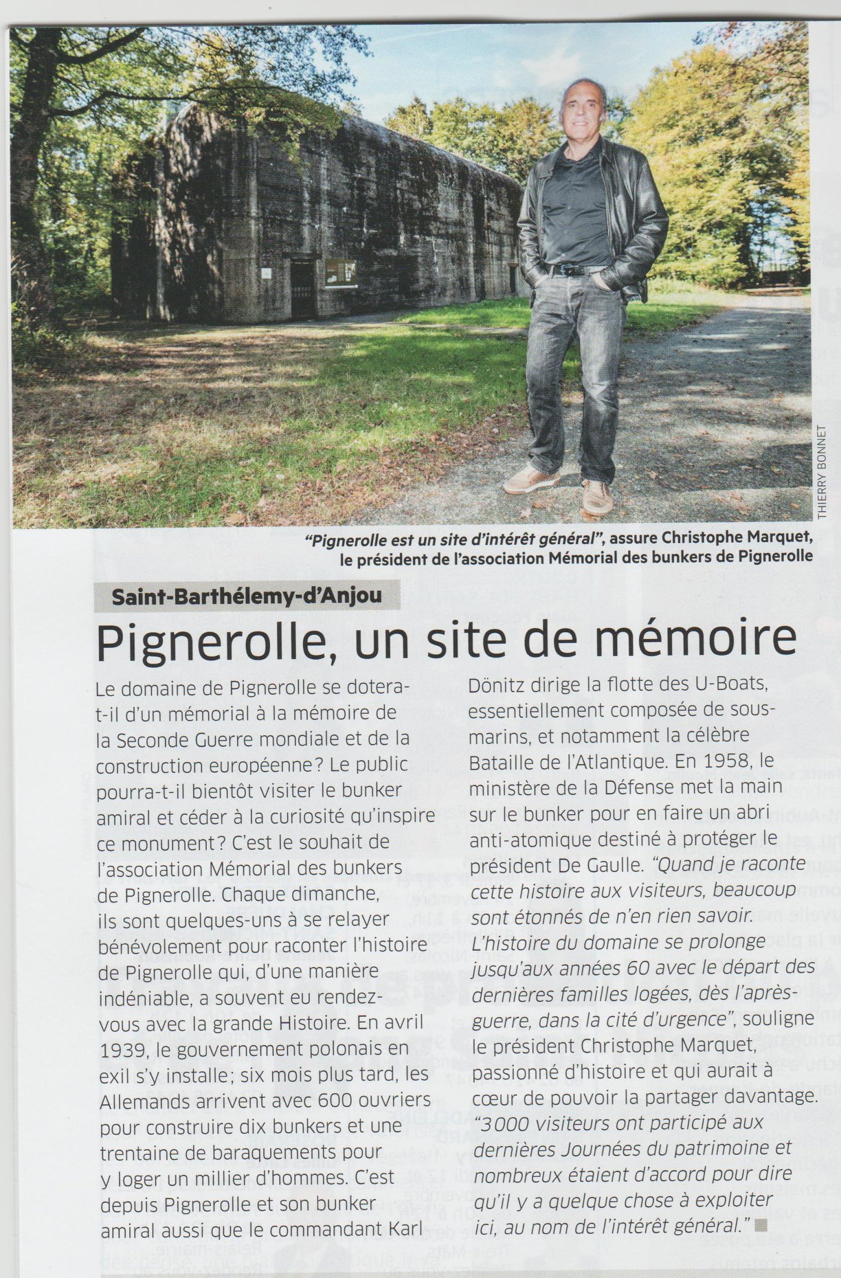 Extrait du magazine "Vivre à Angers" (Novembre 2018).