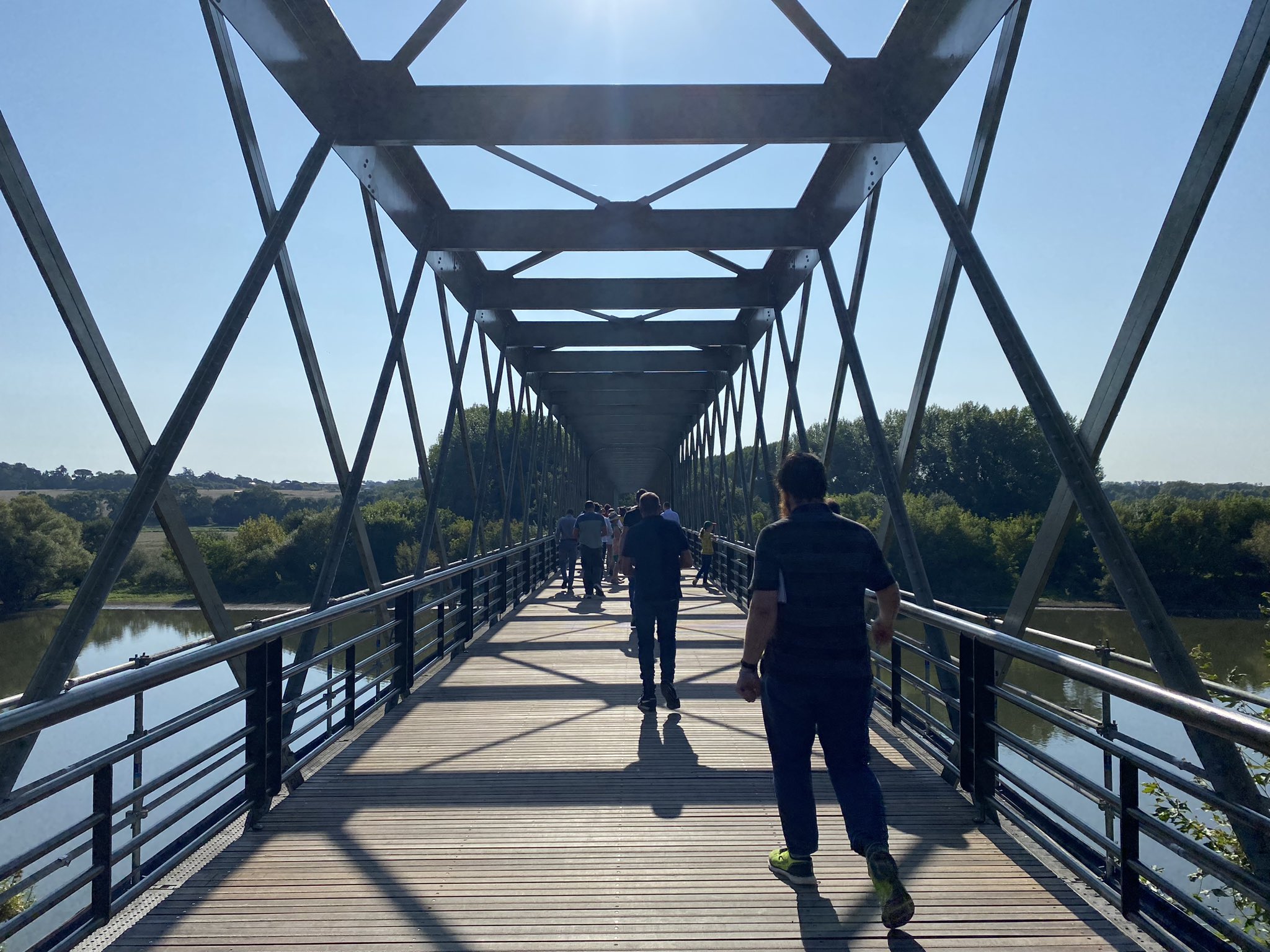 Inauguration de la réouverture du Pont de Pruniers