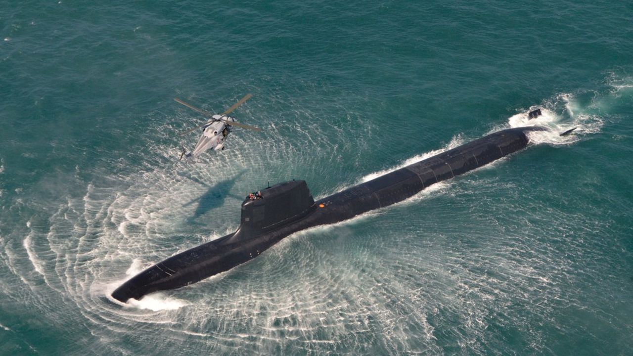 Le SNA Suffren au large de Barfleur