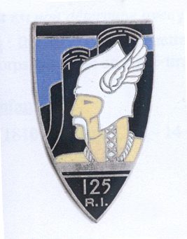 L'insigne du 125e régiment d'infanterie